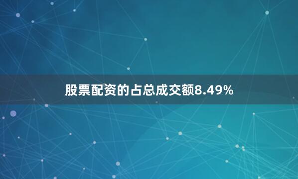 股票配资的占总成交额8.49%
